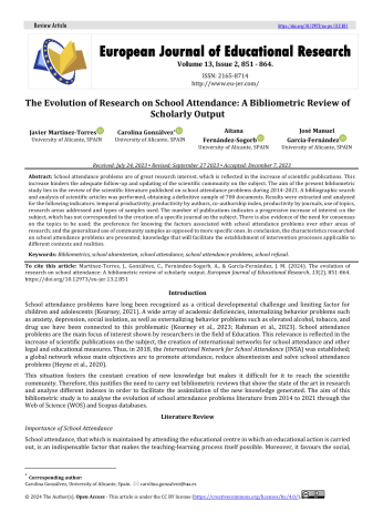 the evolution of research on school attendance